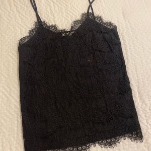 Black Lace Tank Top
